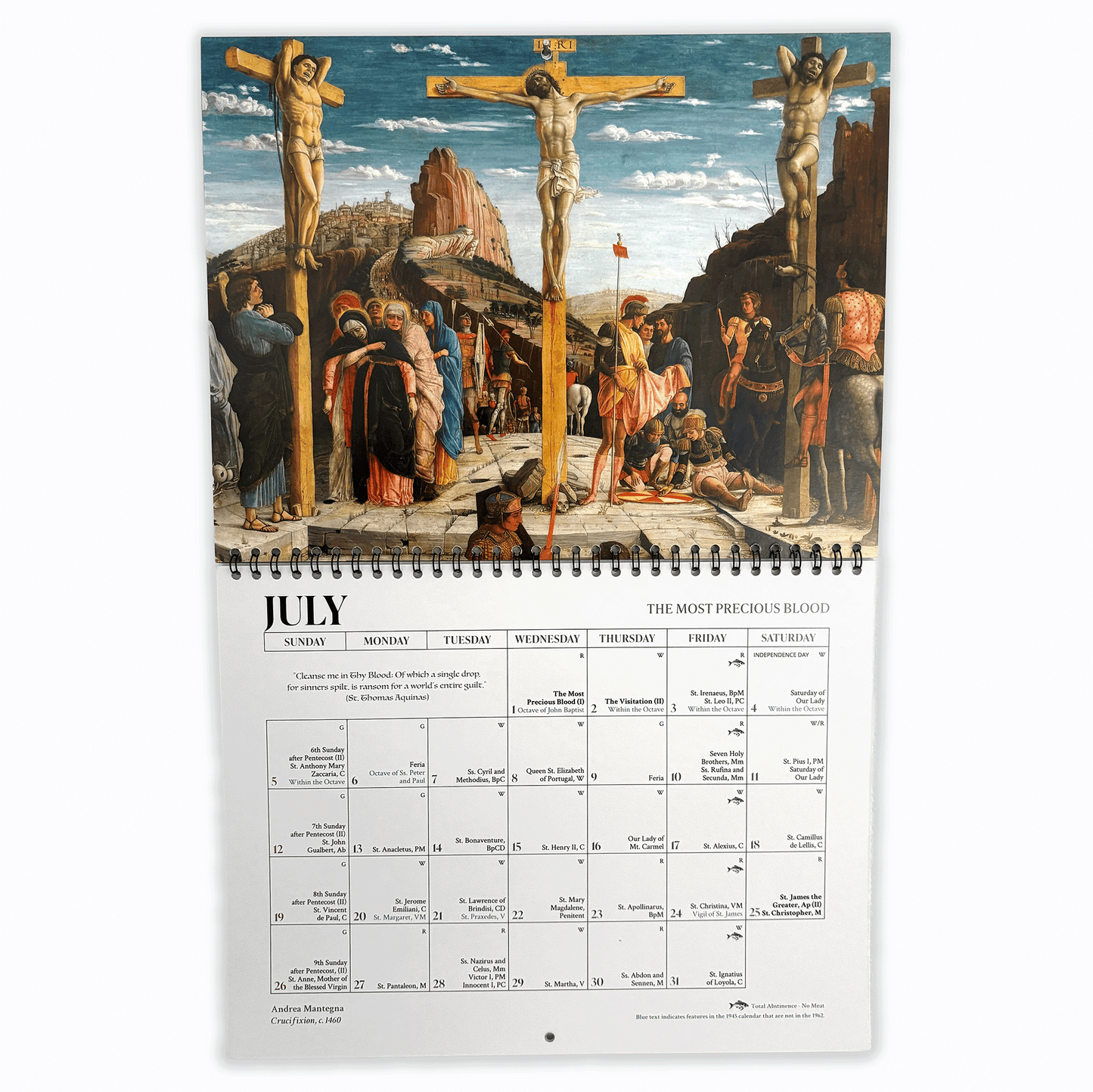 2026 Traditional Catholic Wall Calendar | pre-1955 & 1962 Feasts (Christocentric Version)