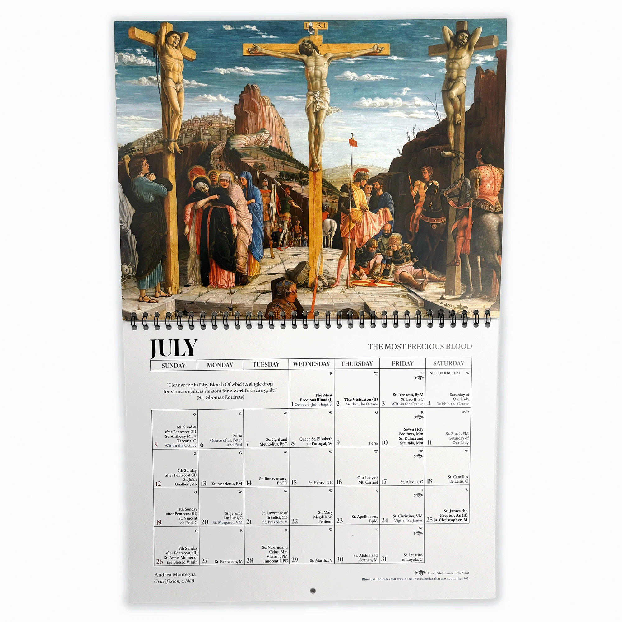 2026 Traditional Catholic Wall Calendar | pre-1955 & 1962 Feasts (Christocentric Version)
