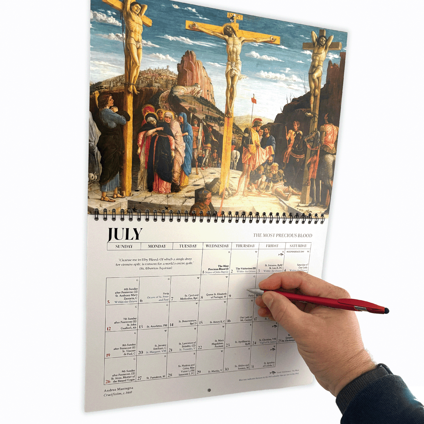 2026 Traditional Catholic Wall Calendar | pre-1955 & 1962 Feasts (Christocentric Version)
