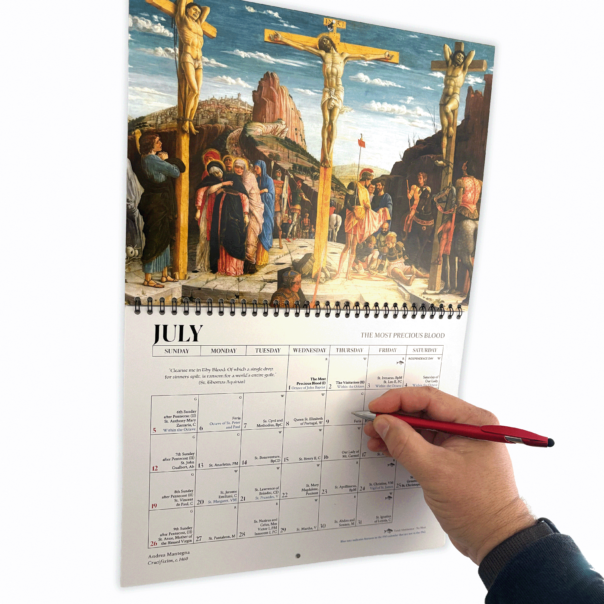 2026 Traditional Catholic Wall Calendar | pre-1955 & 1962 Feasts (Christocentric Version)