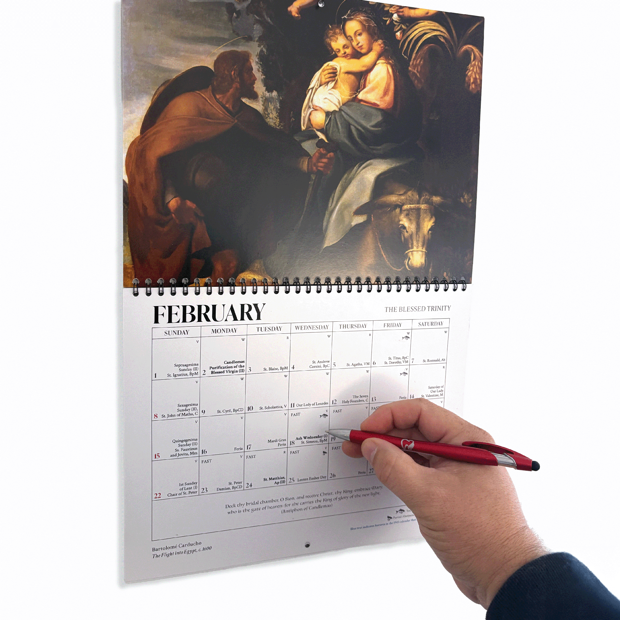 2026 Traditional Catholic Wall Calendar | pre-1955 & 1962 Feasts (Marian Version)