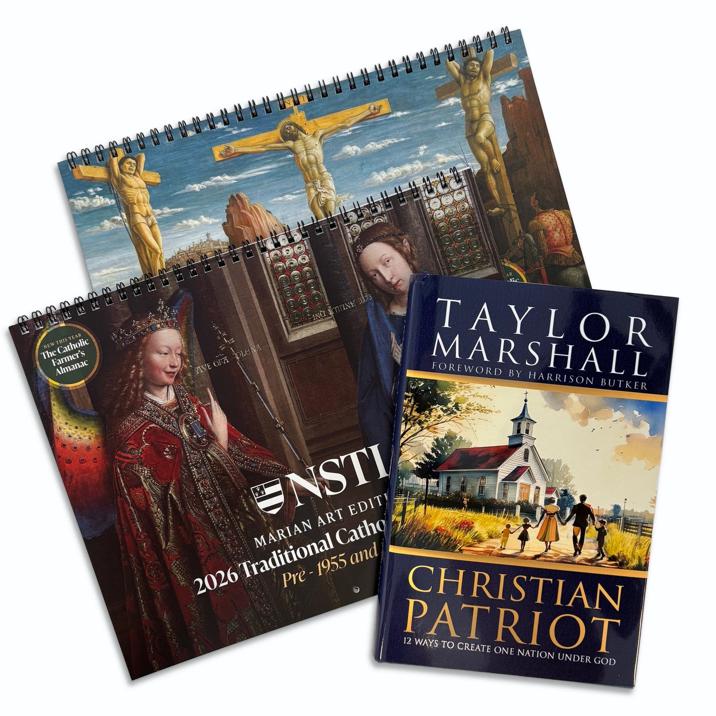 2026 Traditional Catholic Wall Calendar | pre-1955 & 1962 Feasts (Bundle + Christian Patriot)