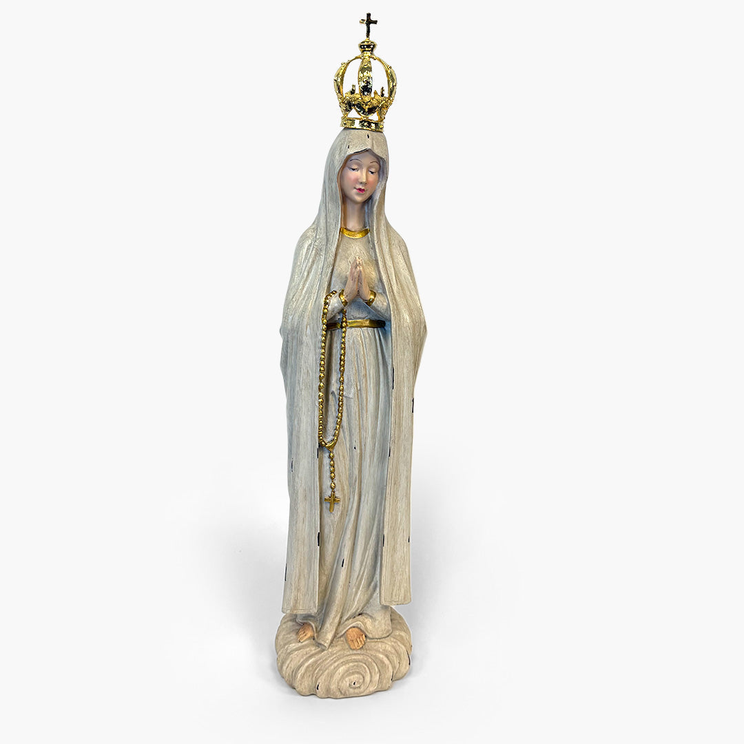 Our Lady of Fatima Antique Statue (18.25")