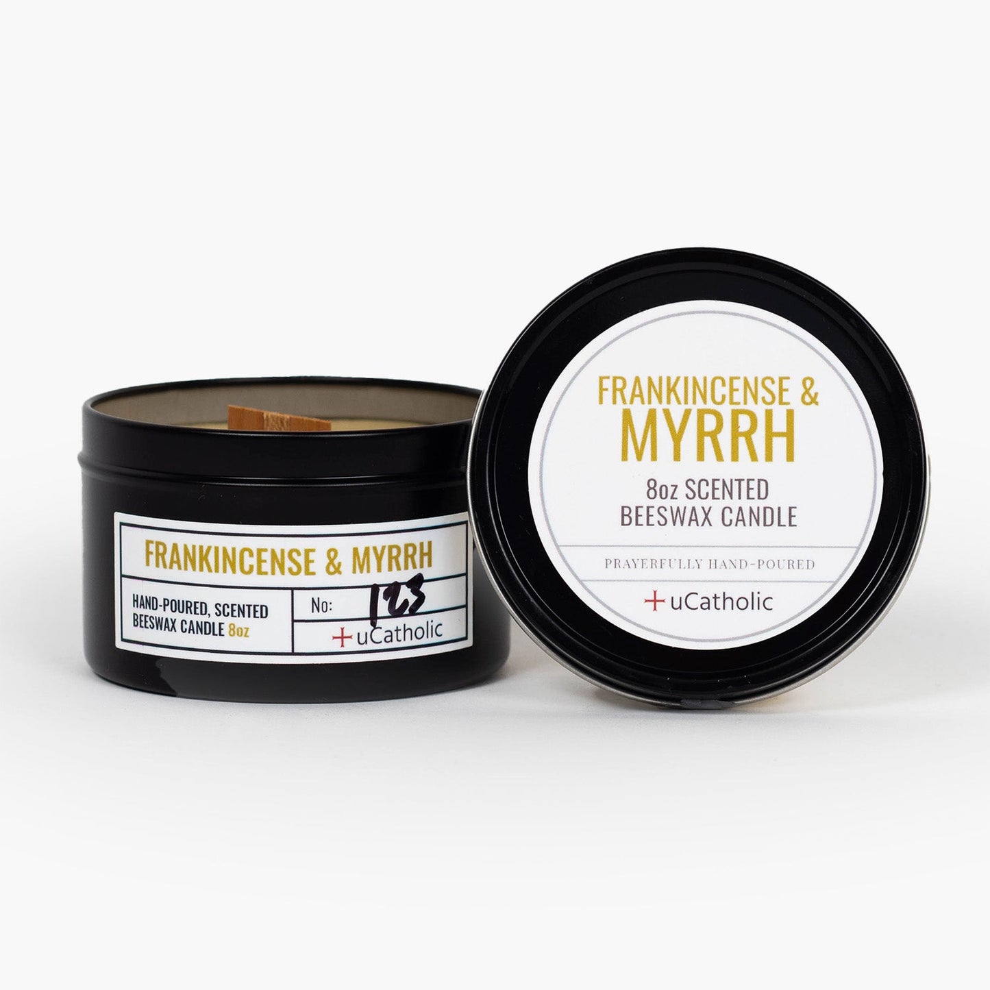 Frankincense & Myrrh Beeswax Candle