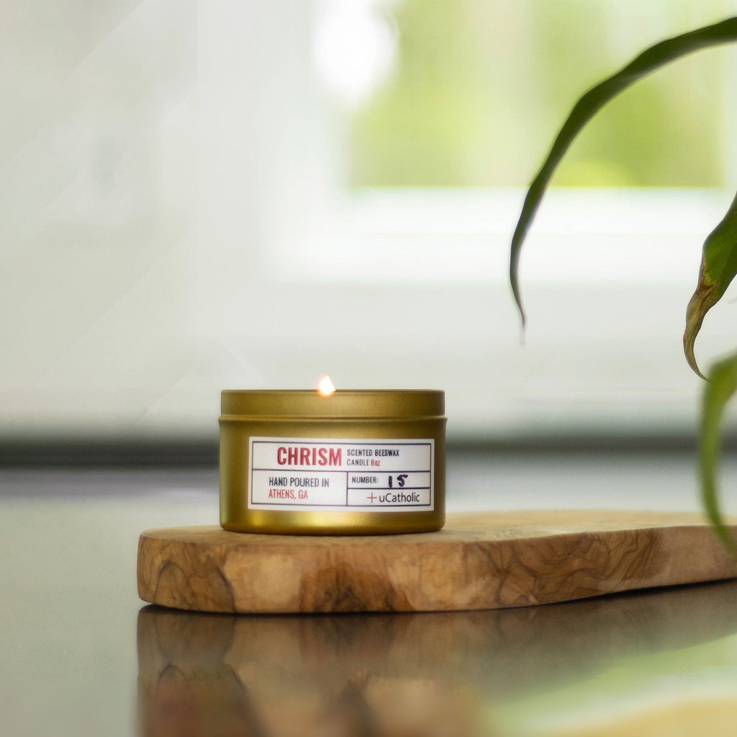 Chrism Beeswax Candle