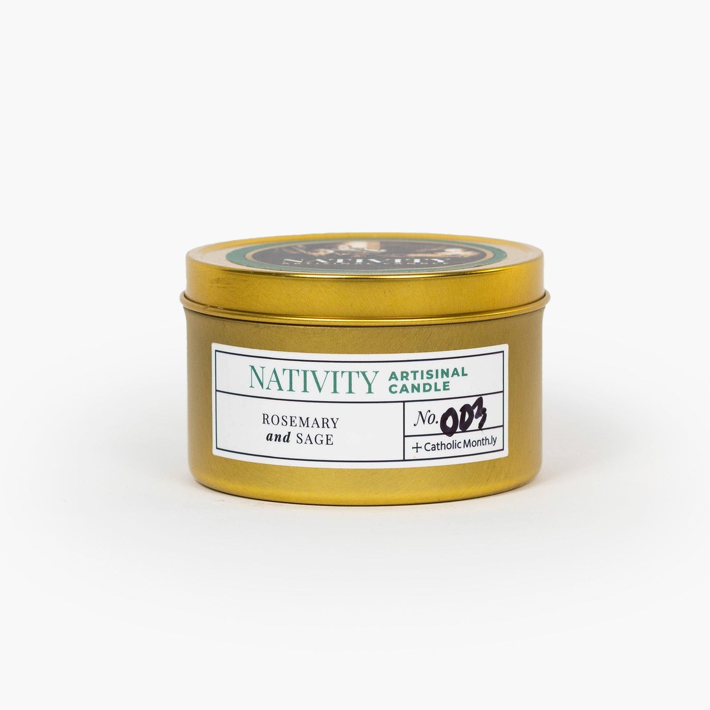 Nativity Beeswax Candle